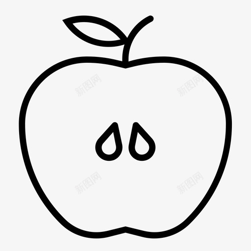 苹果产品收获图标svg_新图网 https://ixintu.com 产品 可食用 收获 水果 绿色原料 花园 苹果 食品 食用