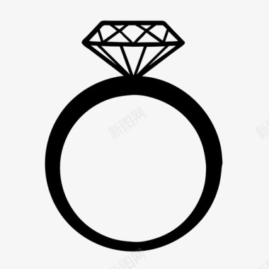 钻戒婚姻珠宝图标图标