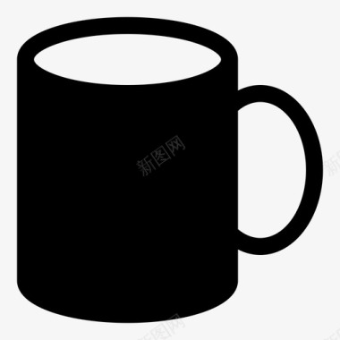 马克杯茶早晨图标图标