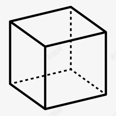 立方体三维正方形图标图标