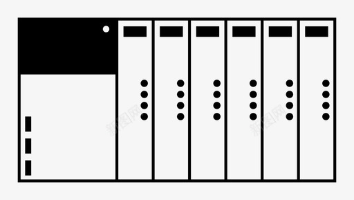 可编程逻辑控制器工业工业设备图标图标