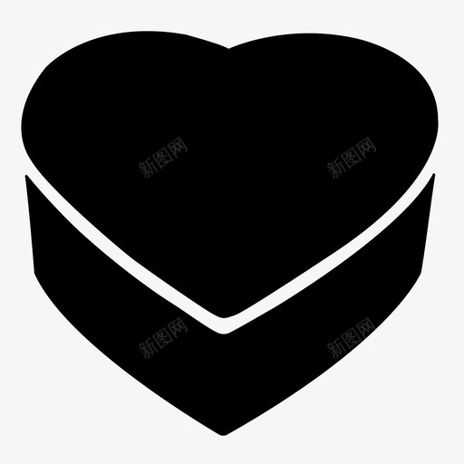 心形盒心形糖果盒戒指盒图标svg_新图网 https://ixintu.com 巧克力 心形盒 心形糖果盒 情人节 戒指盒 求婚 爱情