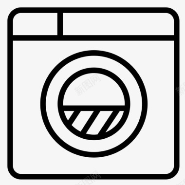 洗衣机电器自助洗衣店图标图标