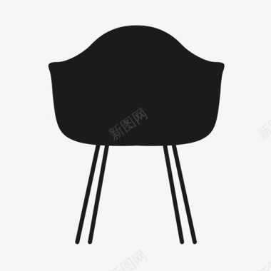 椅子著名埃姆斯家具图标图标