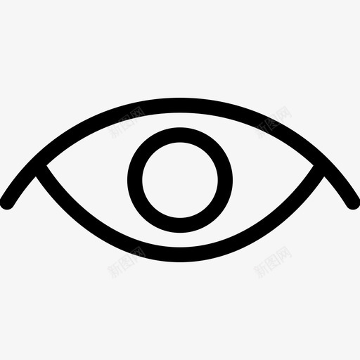 眼睛人体部位线条图标svg_新图网 https://ixintu.com 人体解剖学 人体部位 外观 形状 男性 眼睛 科学 线条图标 视觉
