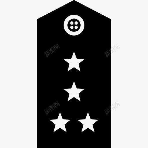 军衔星星肩带图标svg_新图网 https://ixintu.com 上尉 俄罗斯联邦 军衔 制服 布顿 星星 标签 肩带