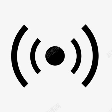 无线电信号wifi点无线图标图标