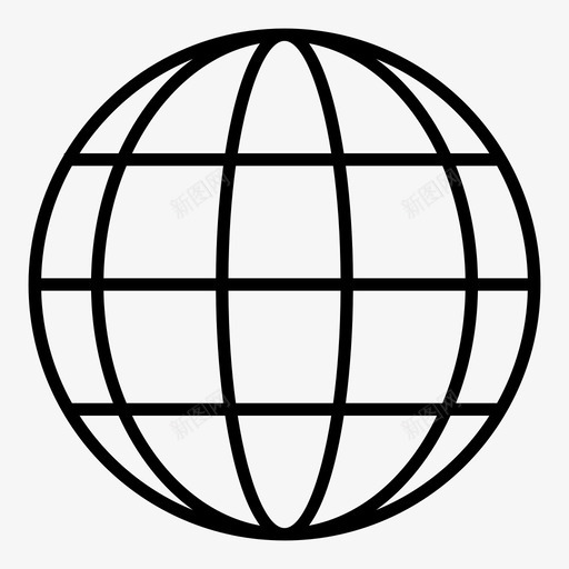 地球仪世界线框图标svg_新图网 https://ixintu.com 世界 圆 地球仪 旅行 球体 纬度 线 线框 经度 行星