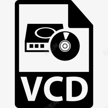 VCD文件格式符号界面文件格式图标图标