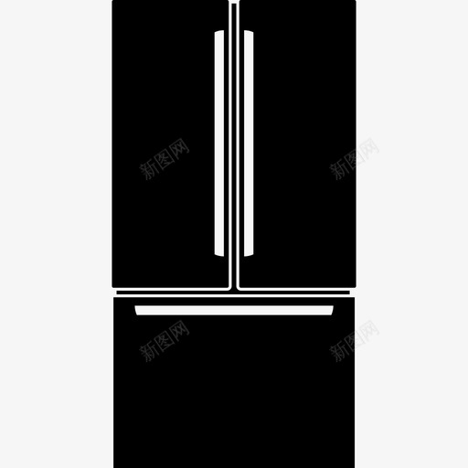 冰箱厨房电器房子图标svg_新图网 https://ixintu.com 冰箱 厨房电器 家用电器 房子 食品储藏 食品安全