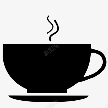 茶杯热饮杯碟图标图标