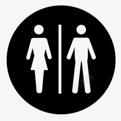 厕所背景无性别厕所图标高清图片