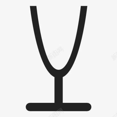 玻璃杯饮料空的图标图标