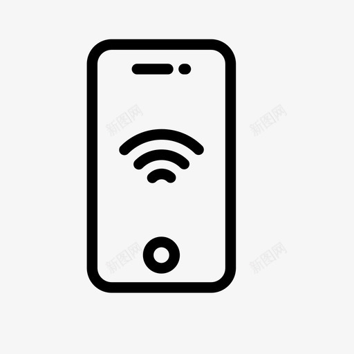 wifi互联网iphone图标svg_新图网 https://ixintu.com iphone wifi 互联网 信号 在线 屏幕 手机 智能手机 移动wifi 移动开发