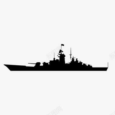战舰海洋海军图标图标