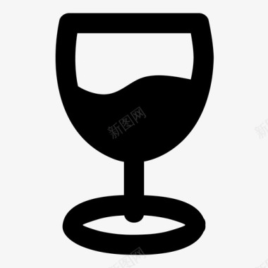 葡萄酒品尝液体图标图标