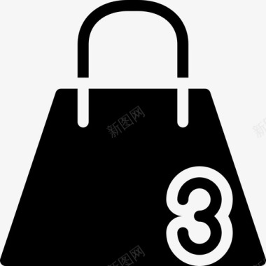 购物袋购物和电子商务稳定图标图标