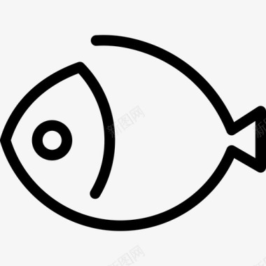 鱼鲷鱼海鲜图标图标