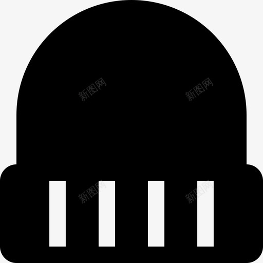 比尼冬季保暖帽图标svg_新图网 https://ixintu.com 保暖帽 冬季 头饰 时尚 服装 款式 比尼 衣服 衣服和服装 造型