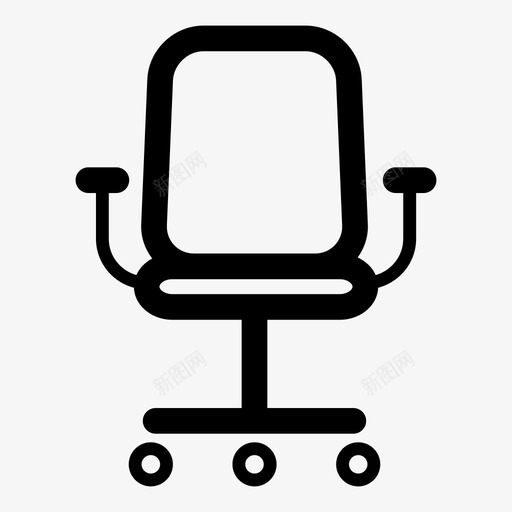 椅子老板舒适图标svg_新图网 https://ixintu.com 办公椅 家具 工作 椅子 老板 舒适 轮子 轮椅