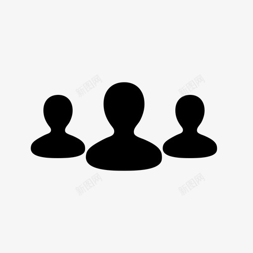 用户头像社区图标svg_新图网 https://ixintu.com 人员 团队 头像 成员 用户 社区 组