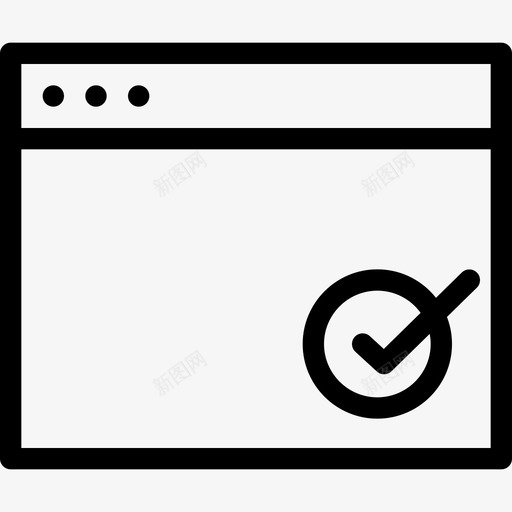批准的窗口设置形状图标svg_新图网 https://ixintu.com web浏览器 勾号 形状 批准的窗口 标志 用户界面 窗口 站点 网页 设置
