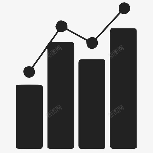 图表折线图市场图标svg_新图网 https://ixintu.com 图表 市场 库存 弹性 折线图 数字 统计 营销