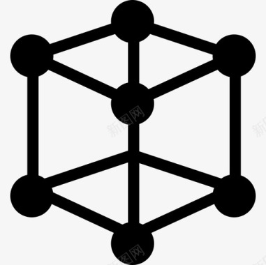 立方分子教育科技图标图标
