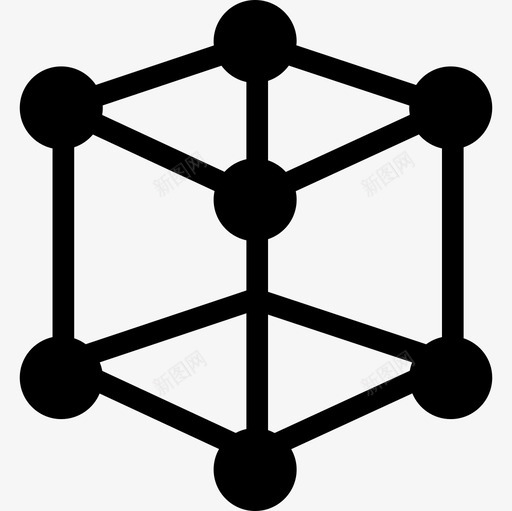 立方分子教育科技图标svg_新图网 https://ixintu.com 教育 科技 立方分子