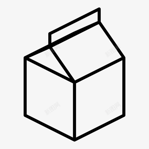 牛奶牛奶盒果汁盒图标svg_新图网 https://ixintu.com 早餐 果汁盒 牛奶 牛奶盒 牛奶纸盒 盒装牛奶 饮料