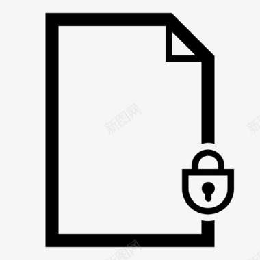 锁文件隐私私有图标图标