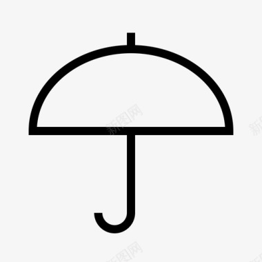 雨伞雨具安全罩图标图标