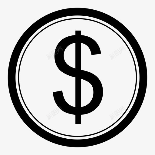 美元电子商务经济图标svg_新图网 https://ixintu.com 世界货币 商店 电子商务 经济 美元 美国 货币 购买 购物 购物者