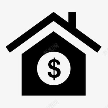 房地产房屋付款购房图标图标