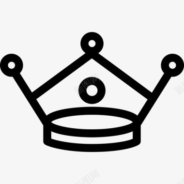 王子的皇冠形状皇冠图标图标