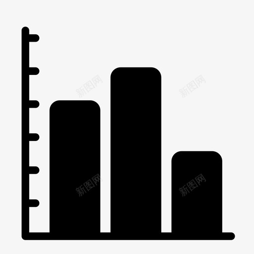 条形图图信息图图标svg_新图网 https://ixintu.com 信息图 刻度 图 审核 度量 条形图 统计 节点 评分