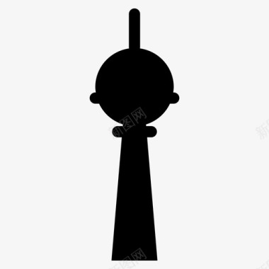 柏林塔电视塔结构图标图标