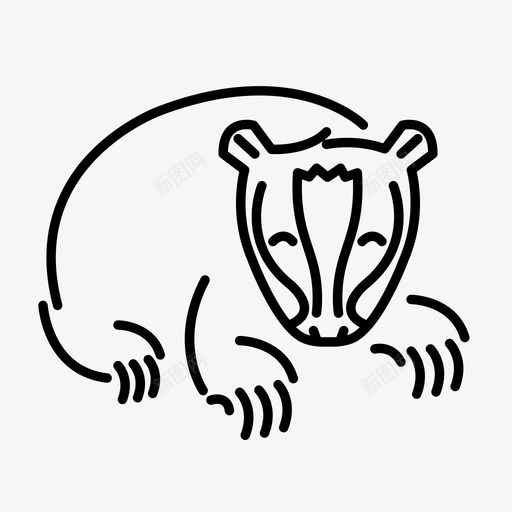 獾动物cah图标svg_新图网 https://ixintu.com cah 动物 卑鄙小人 反人类卡片 哈夫勒普夫 森林 獾 豪斯杯 霍格沃茨