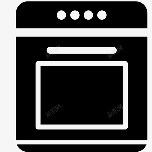 烤箱电器厨师图标svg_新图网 https://ixintu.com 厨师 厨房 厨房电器 家用 家用电器 烤箱 烹饪 电器