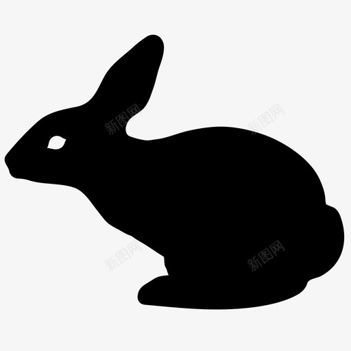 兔子野生动物宠物图标svg_新图网 https://ixintu.com 兔子 动物 可爱 复活节 宠物 森林 自然 野兔 野生动物