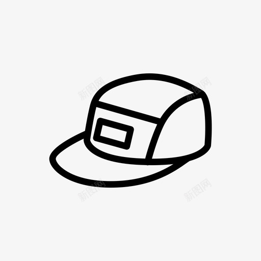 帽子五片式头饰图标svg_新图网 https://ixintu.com 100days项目 100icons100days Beccoashea 五片式 五片式帽子 头饰 帽子