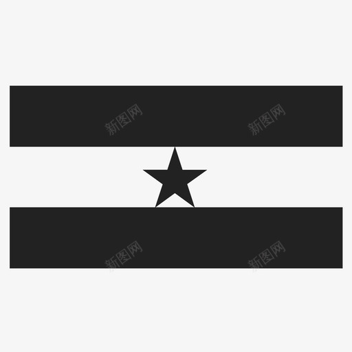 加纳非洲国家图标svg_新图网 https://ixintu.com 加纳 国家 旗帜 非洲