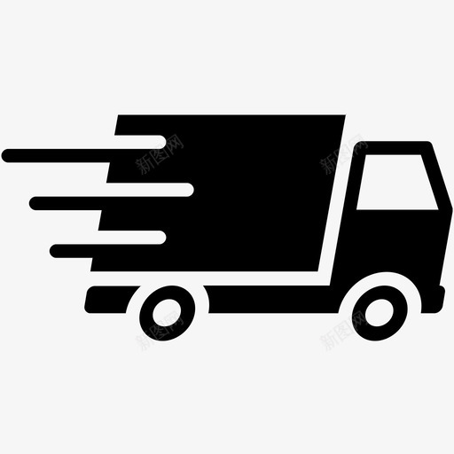 快递货物货运卡车图标svg_新图网 https://ixintu.com 快递 货物 货运卡车