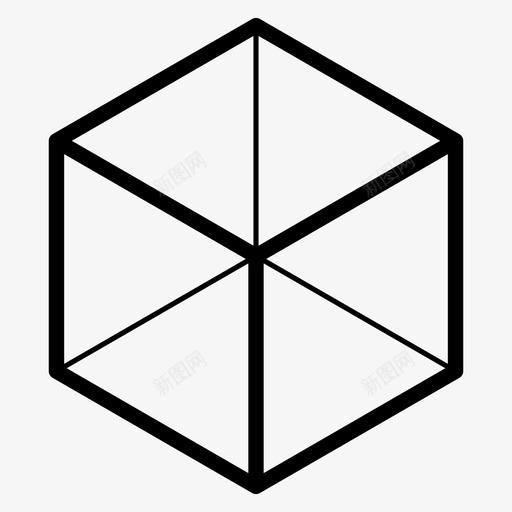 立方体骰子外部图标svg_新图网 https://ixintu.com 内部 外部 多边形 多面体 方形 立方体 轮廓 透明 骰子