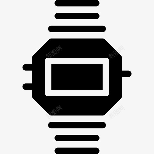 手表标志实心图标svg_新图网 https://ixintu.com 告诉时间 实心图标 手表 时间-固体 时间轨迹 标志 表带 计时 计时器 轨道时间