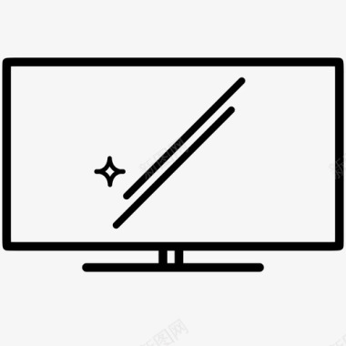 电视屏幕显示器图标图标