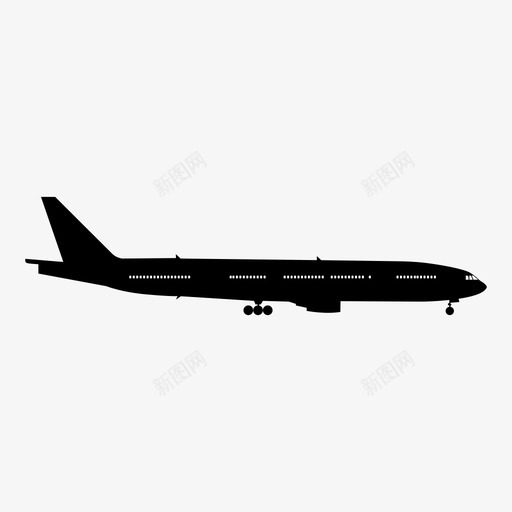 波音777飞行着陆图标svg_新图网 https://ixintu.com 商务飞机 天空 旅行 旅行者 波音777 着陆 起飞 飞行