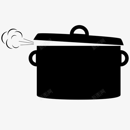 煮锅煮沸厨房图标svg_新图网 https://ixintu.com 厨房 煮沸 煮锅 蒸汽
