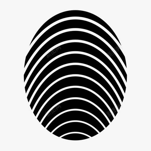 指纹身份标记图标svg_新图网 https://ixintu.com 指纹 标记 身份 重击