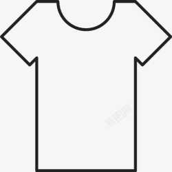普通衣服素材t恤白t恤上衣图标高清图片